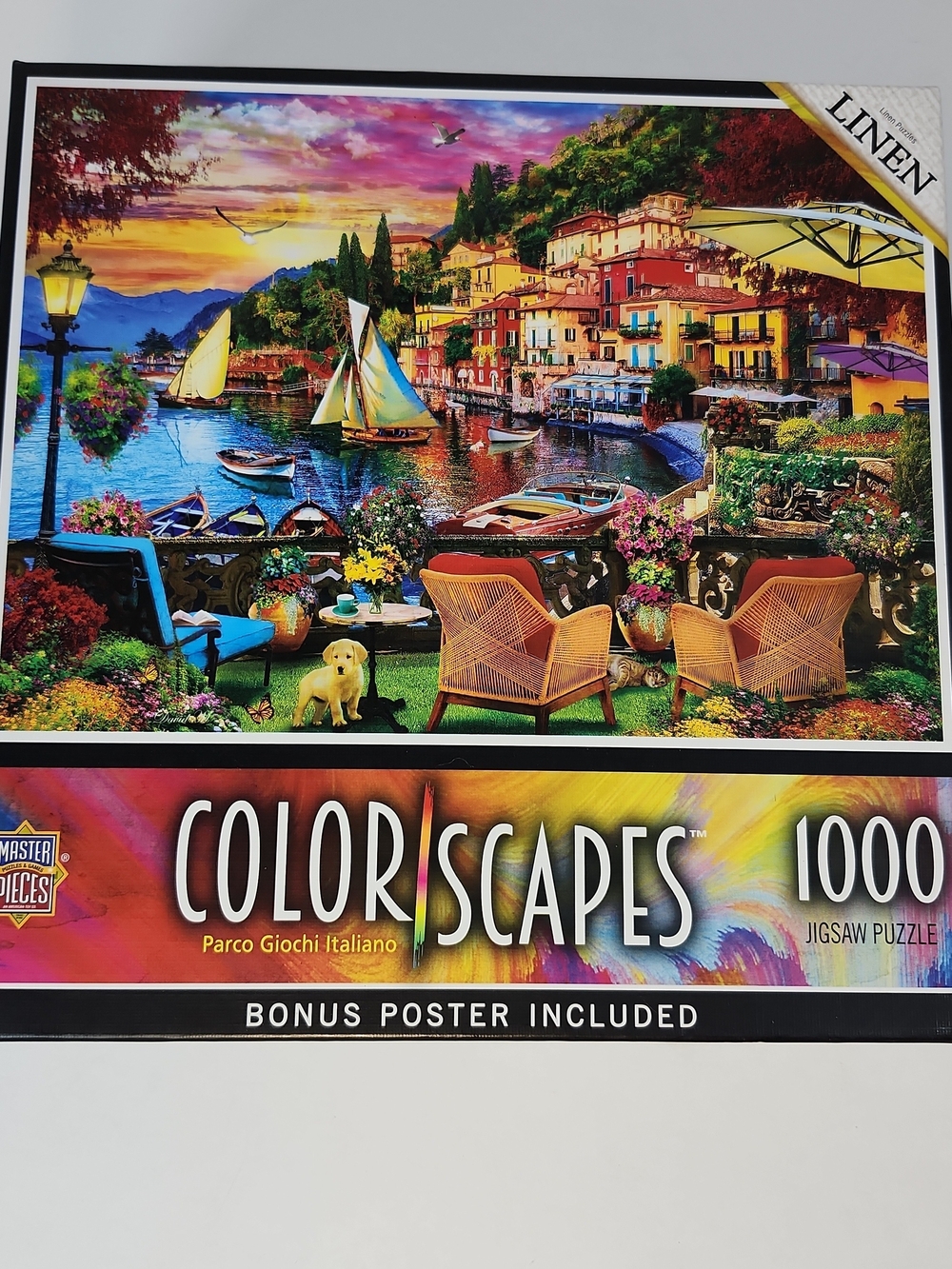 Colorscapes Linen Jigsaw Puzzle #72227 Parco Giochi Italiano 1000 Pcs